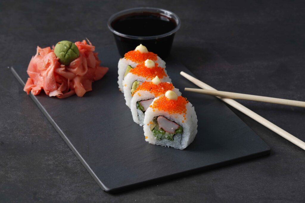 orange sushi